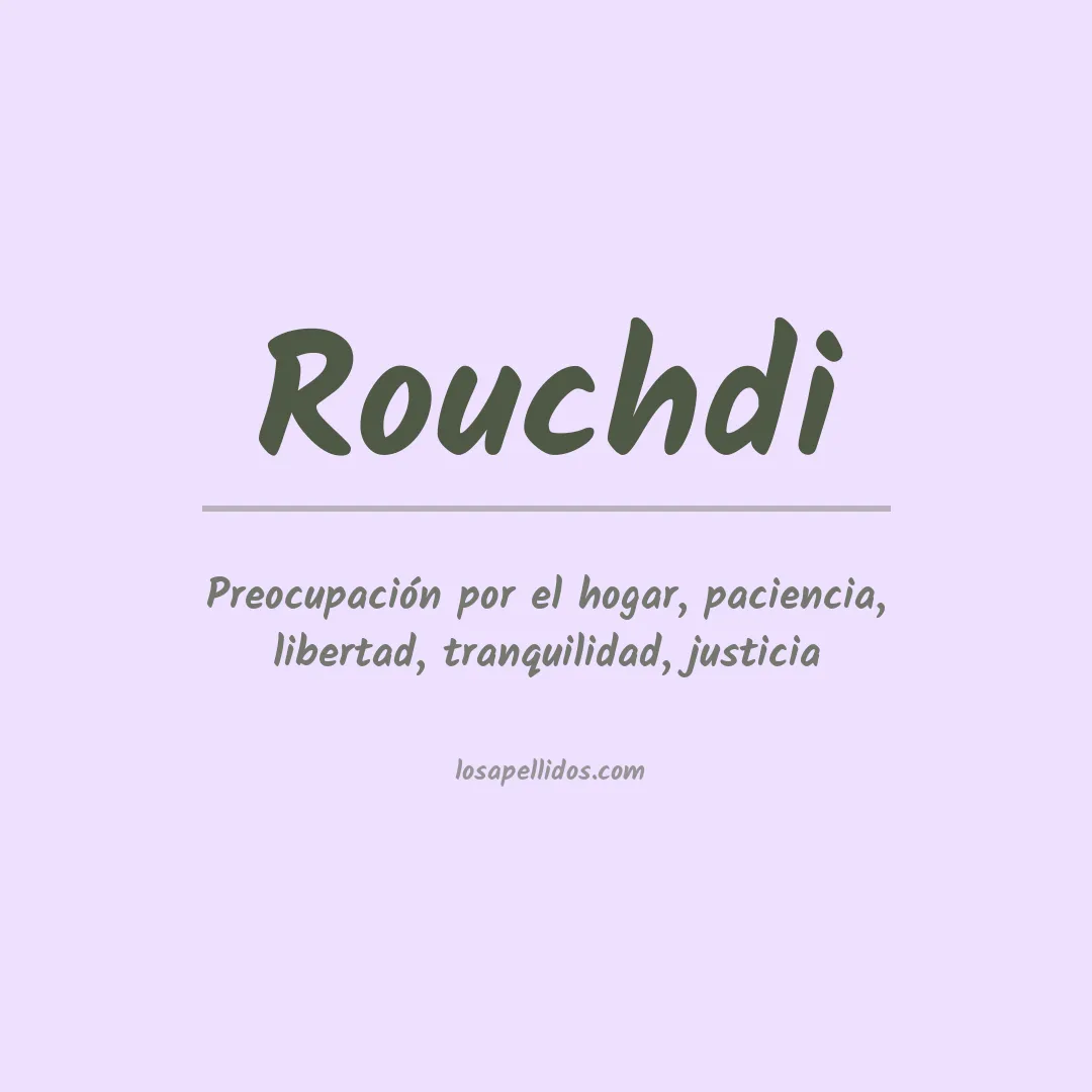 Apellido Rouchdi