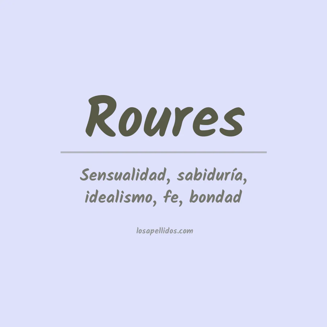 Apellido Roures
