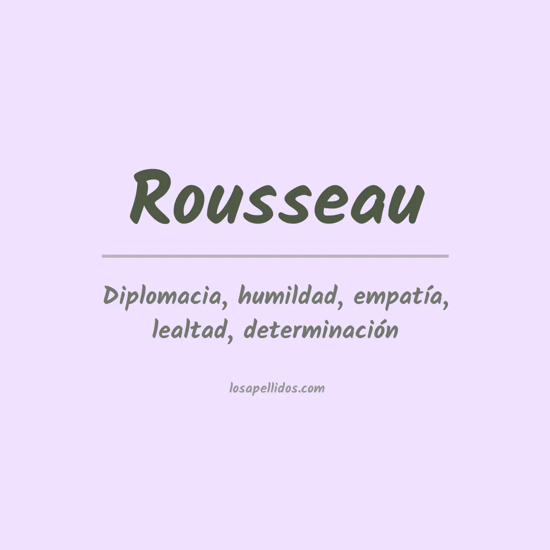 Apellido Rousseau