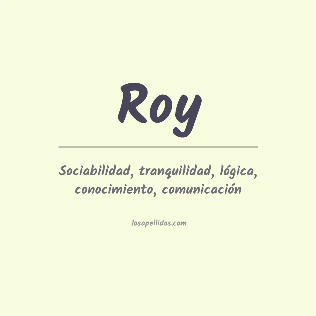 Apellido Roy