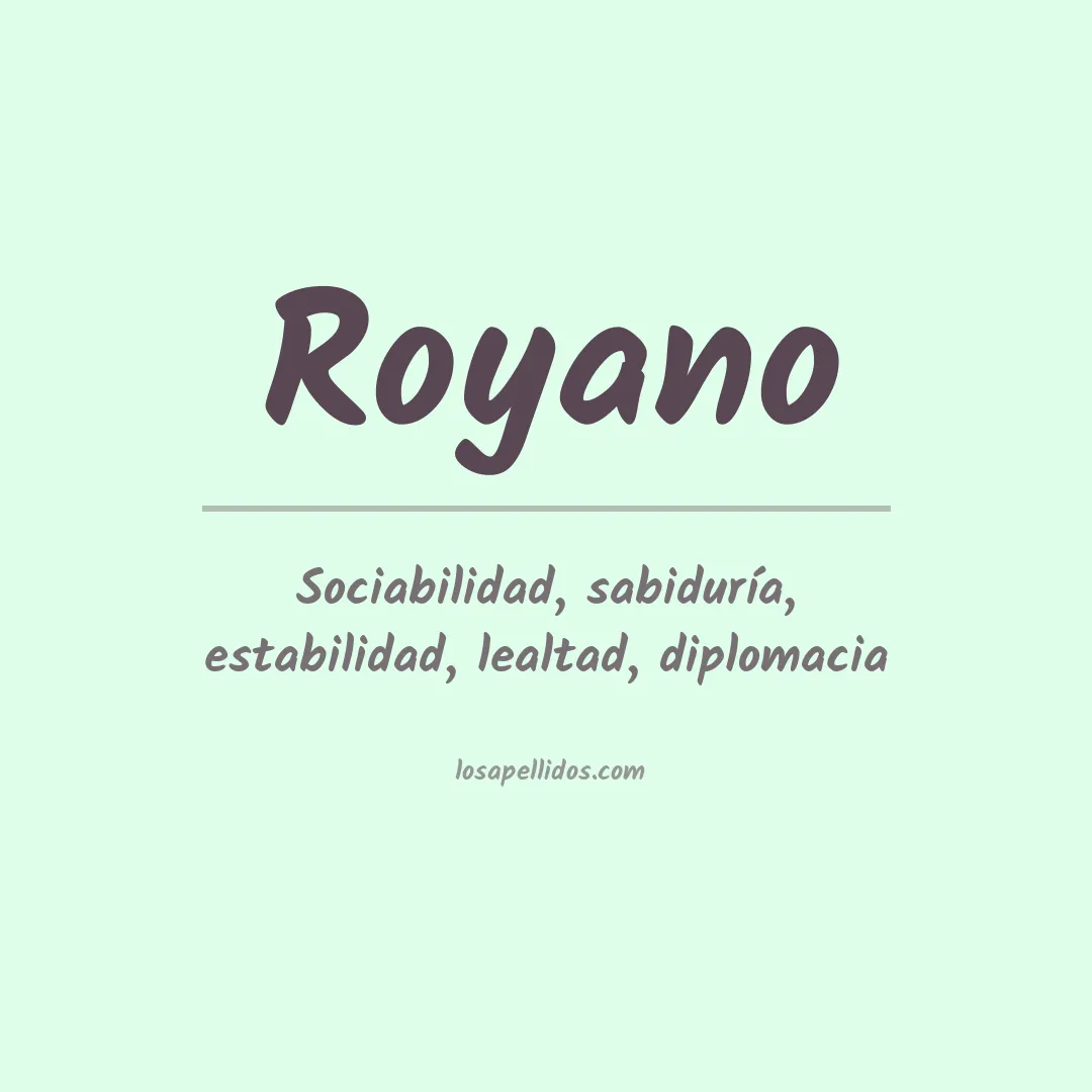 Apellido Royano