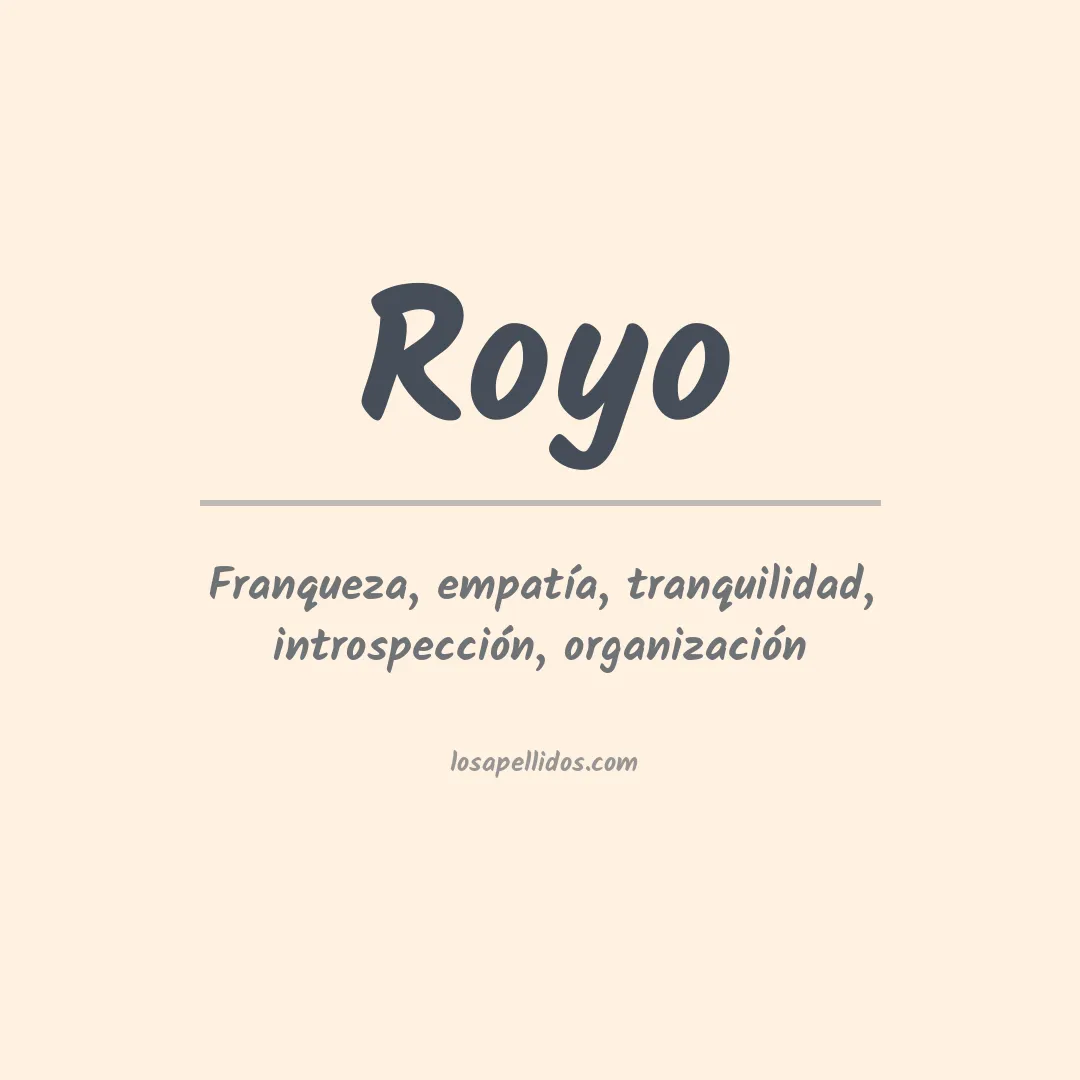 Apellido Royo