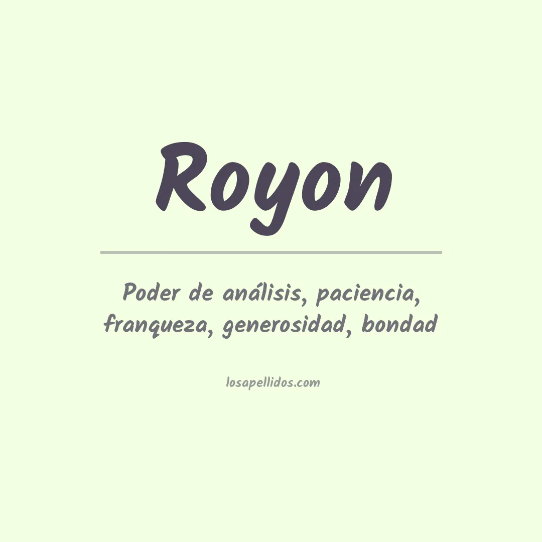 Apellido Royon