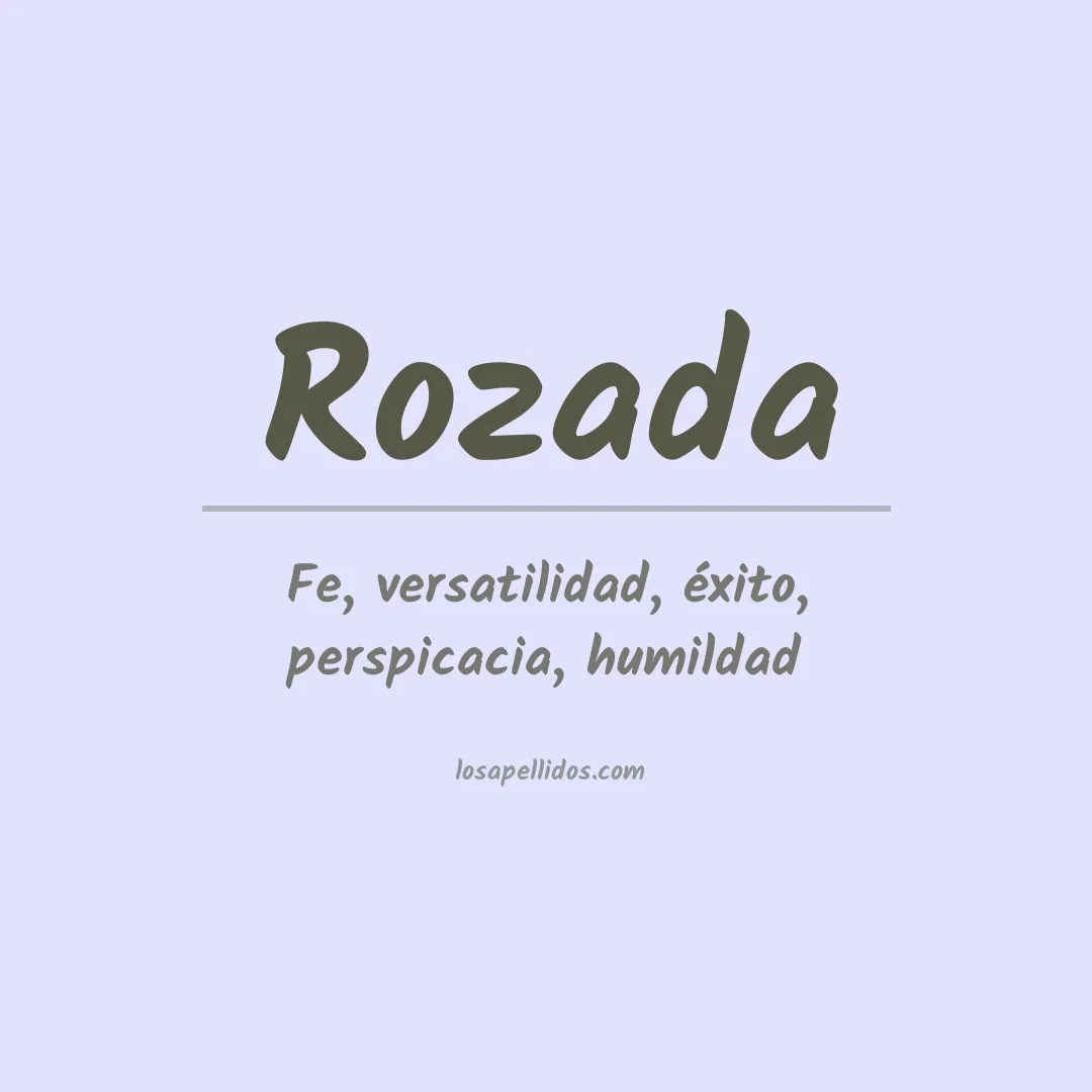 Apellido Rozada