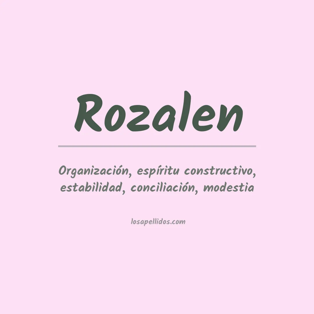 Apellido Rozalen