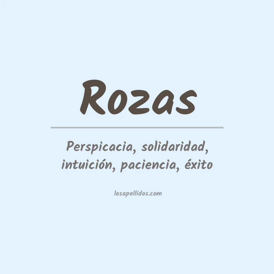 Apellido Rozas