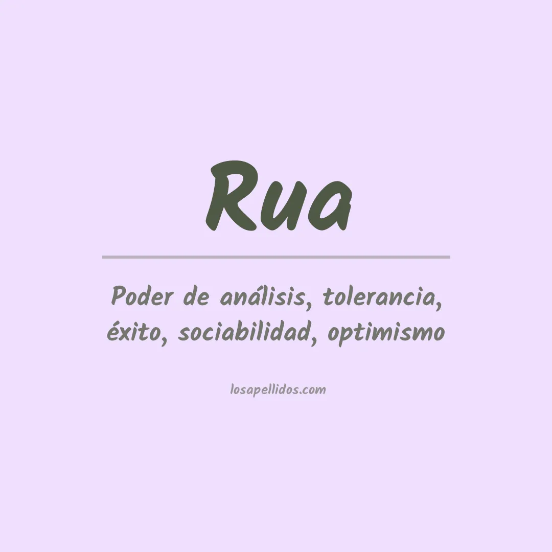 Apellido Rua