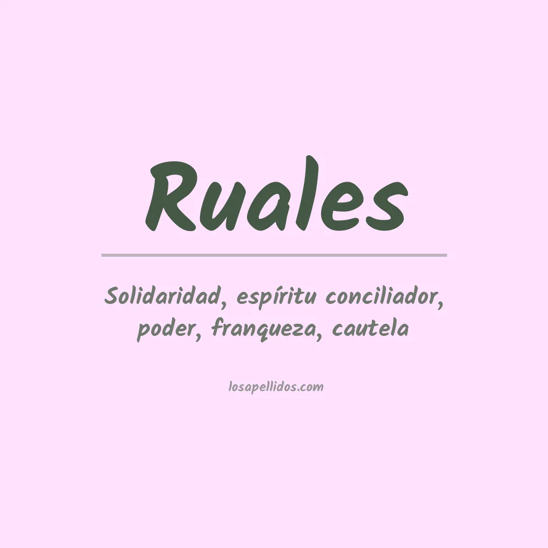 Apellido Ruales