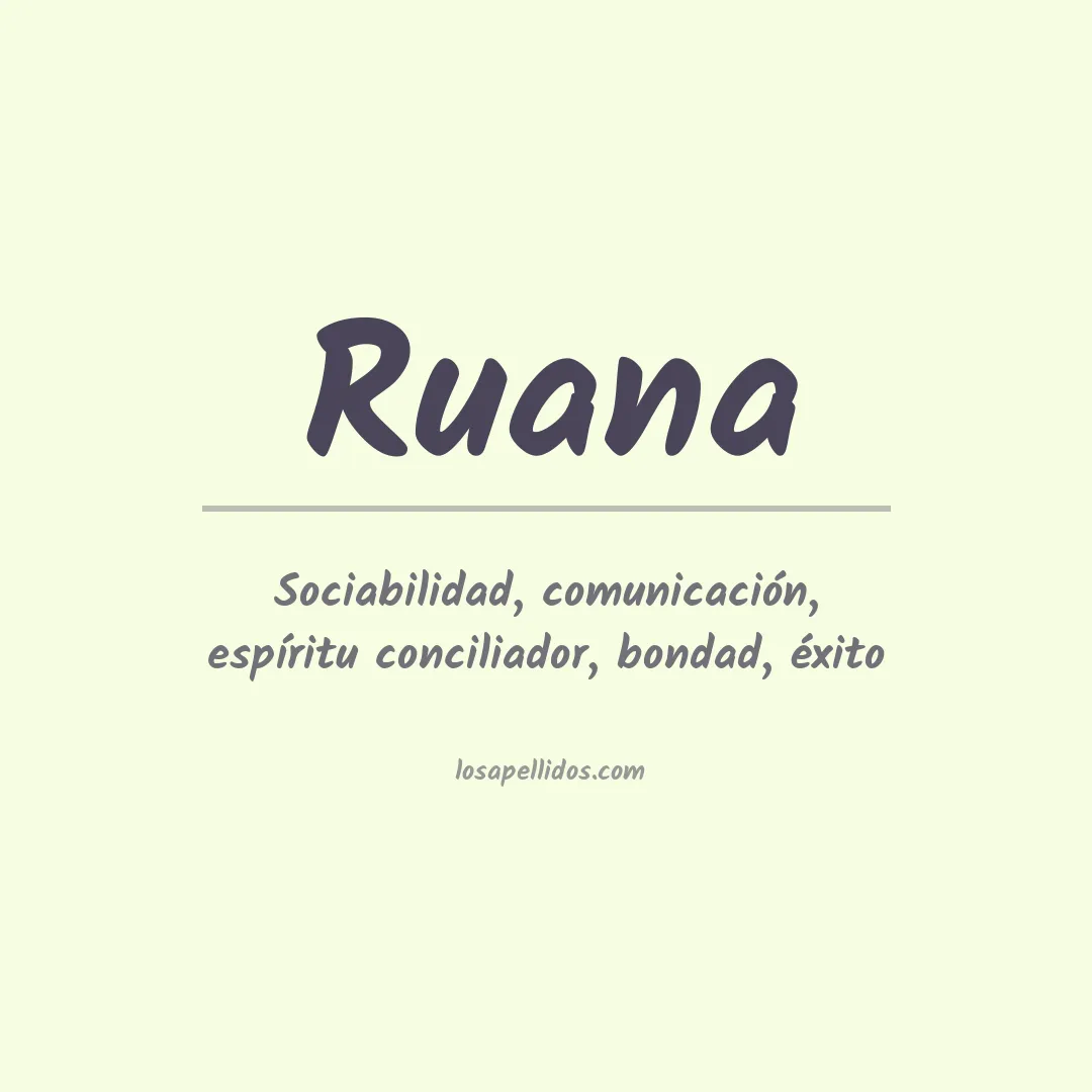 Apellido Ruana