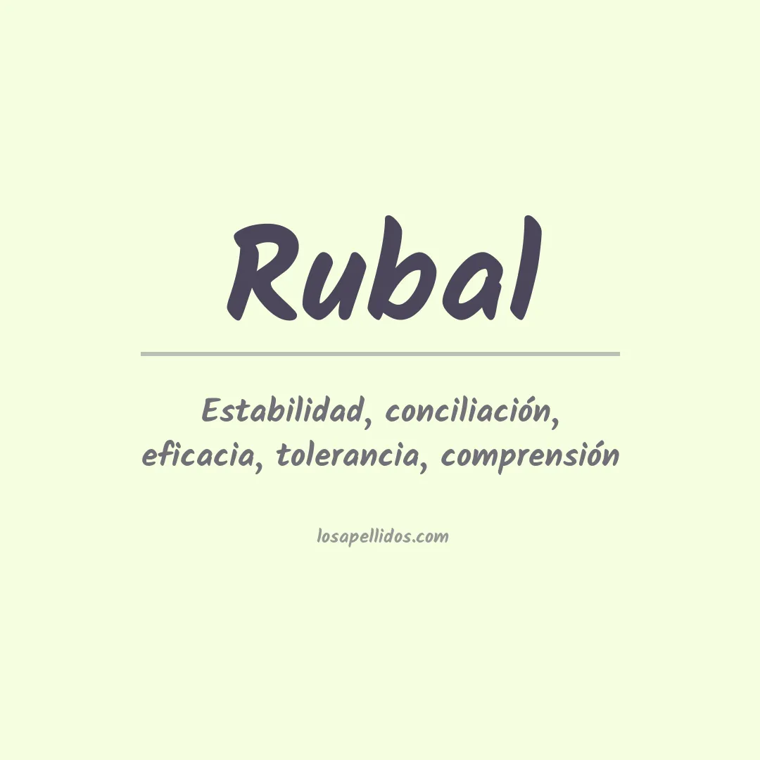 Apellido Rubal