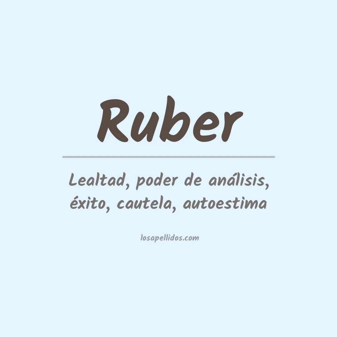 Apellido Ruber