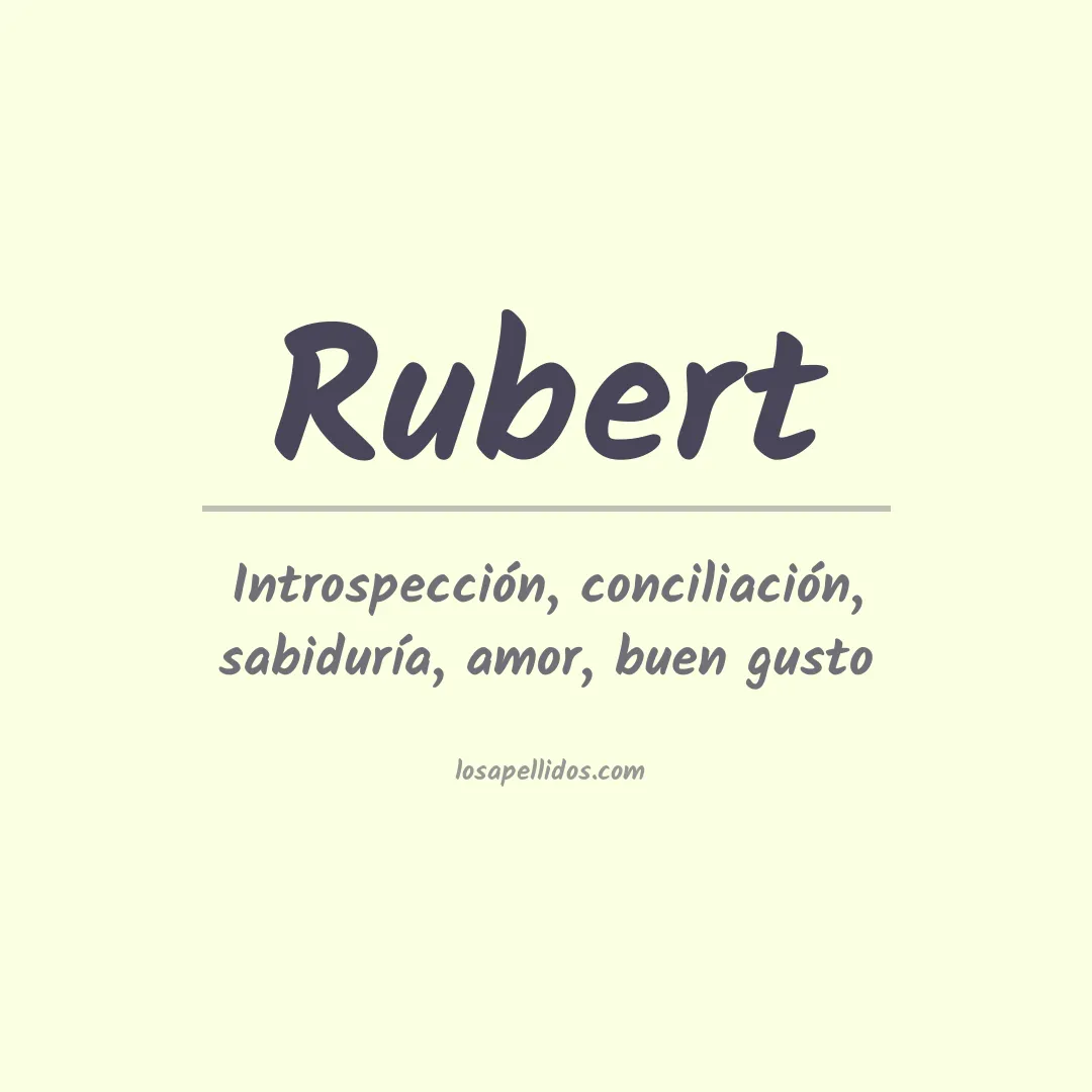 Apellido Rubert