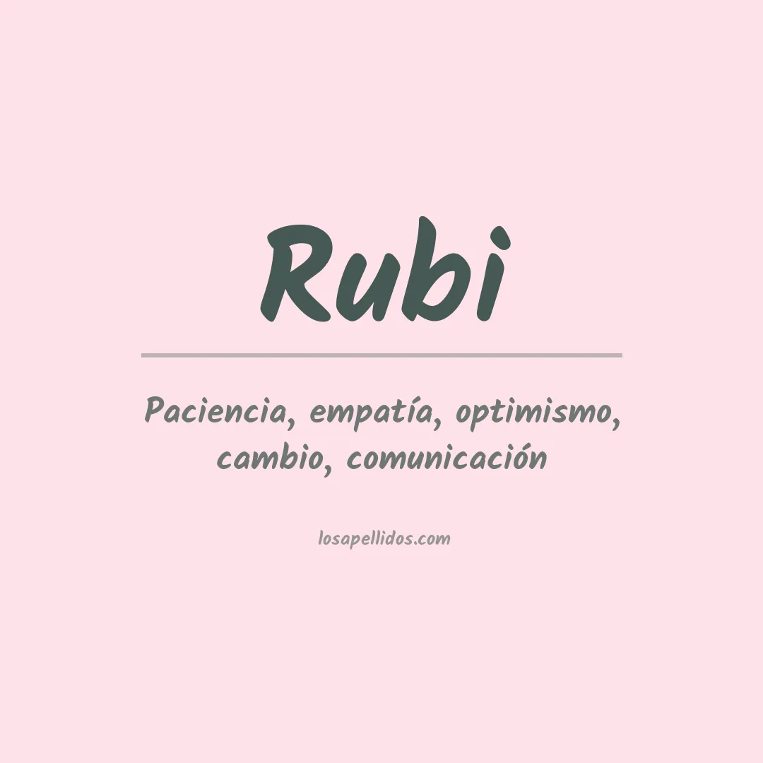 Apellido Rubi