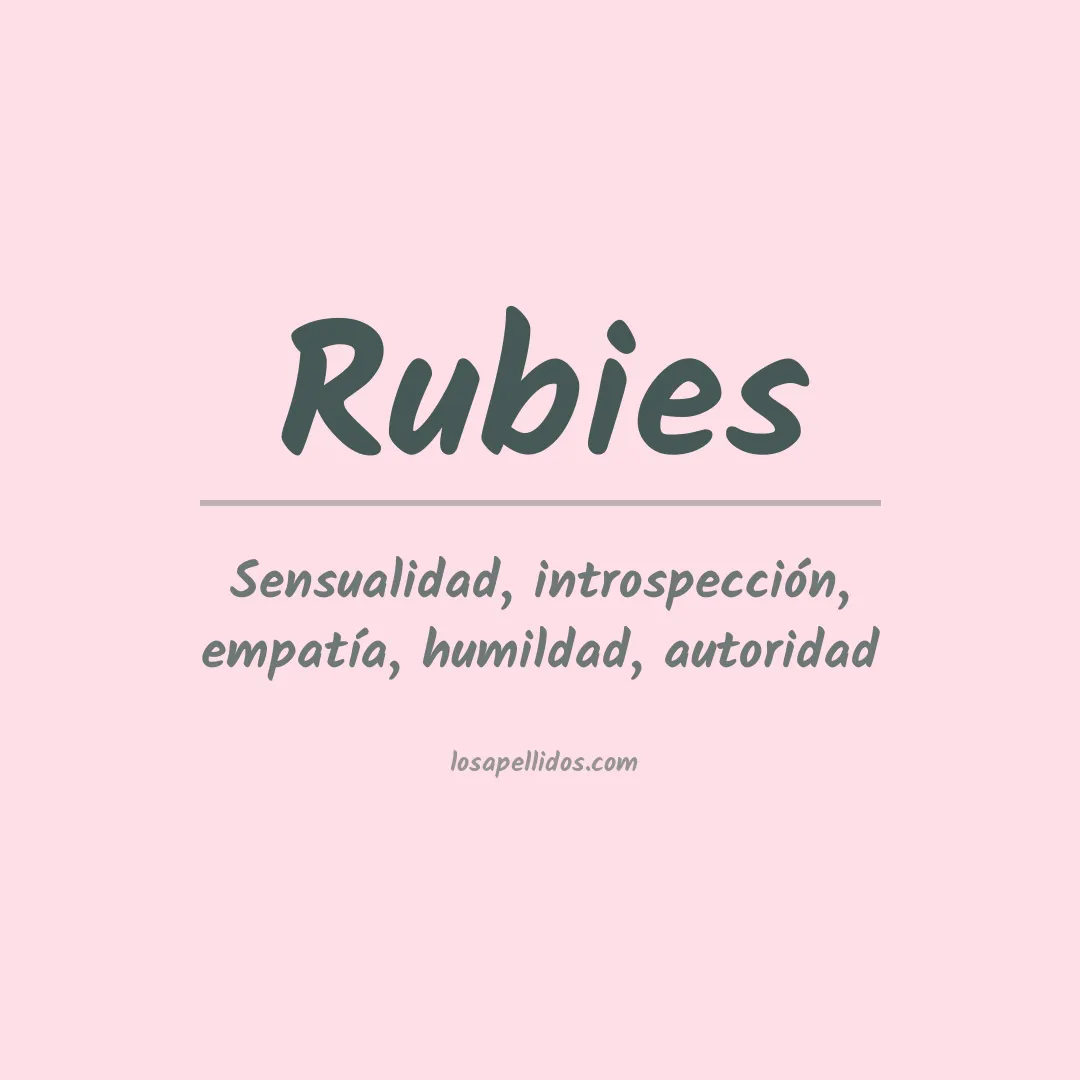 Apellido Rubies