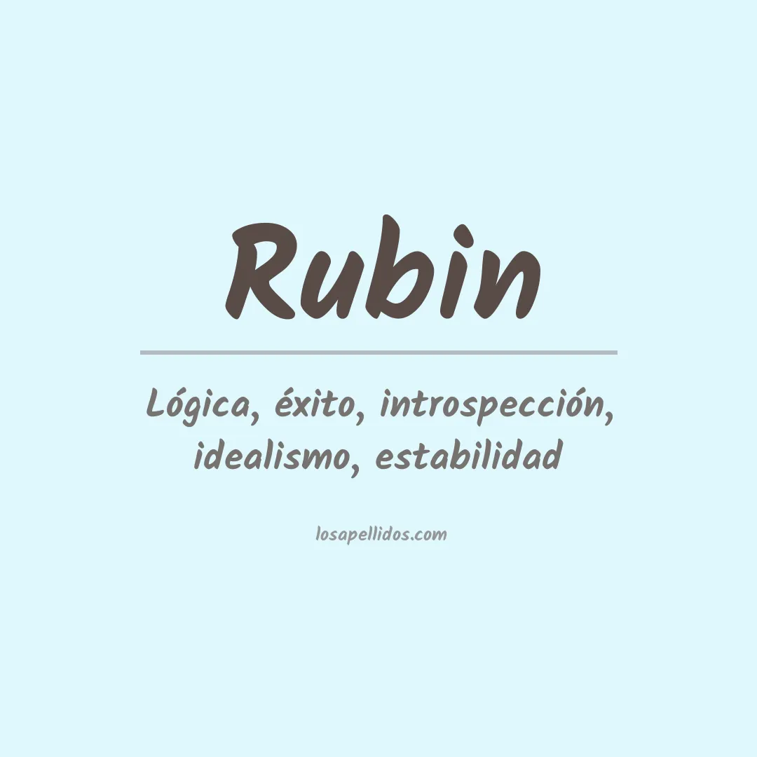 Apellido Rubin