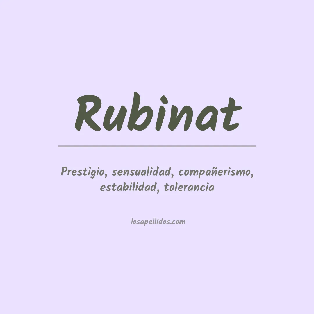 Apellido Rubinat