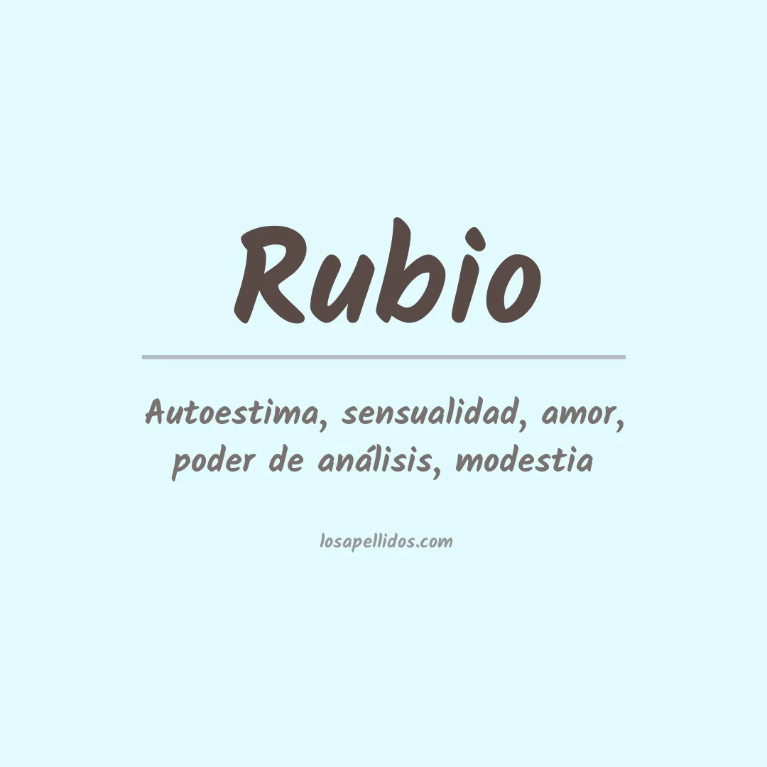 Apellido Rubio