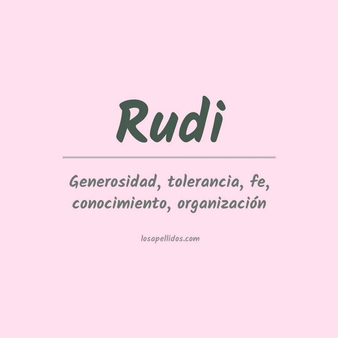Apellido Rudi