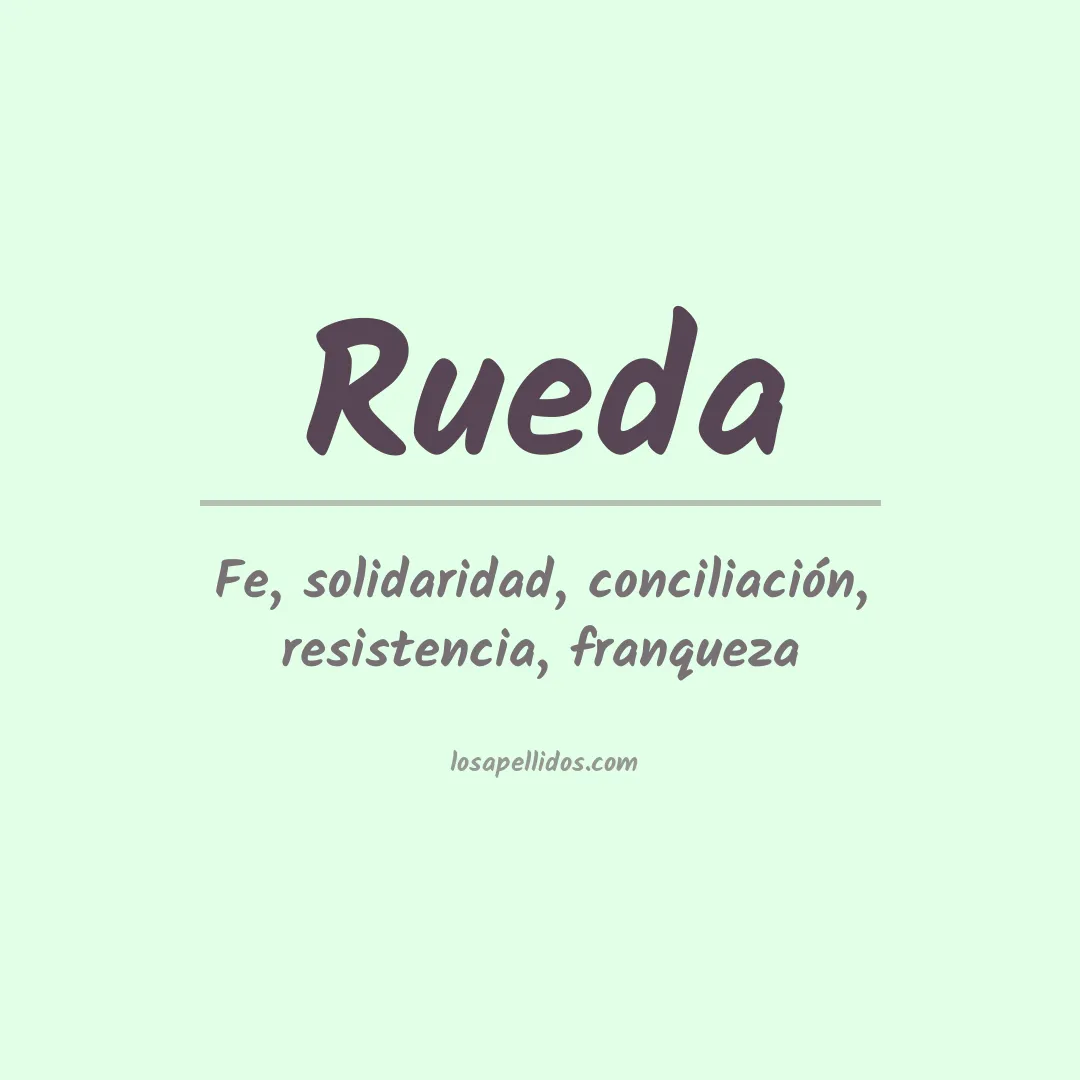 Apellido Rueda
