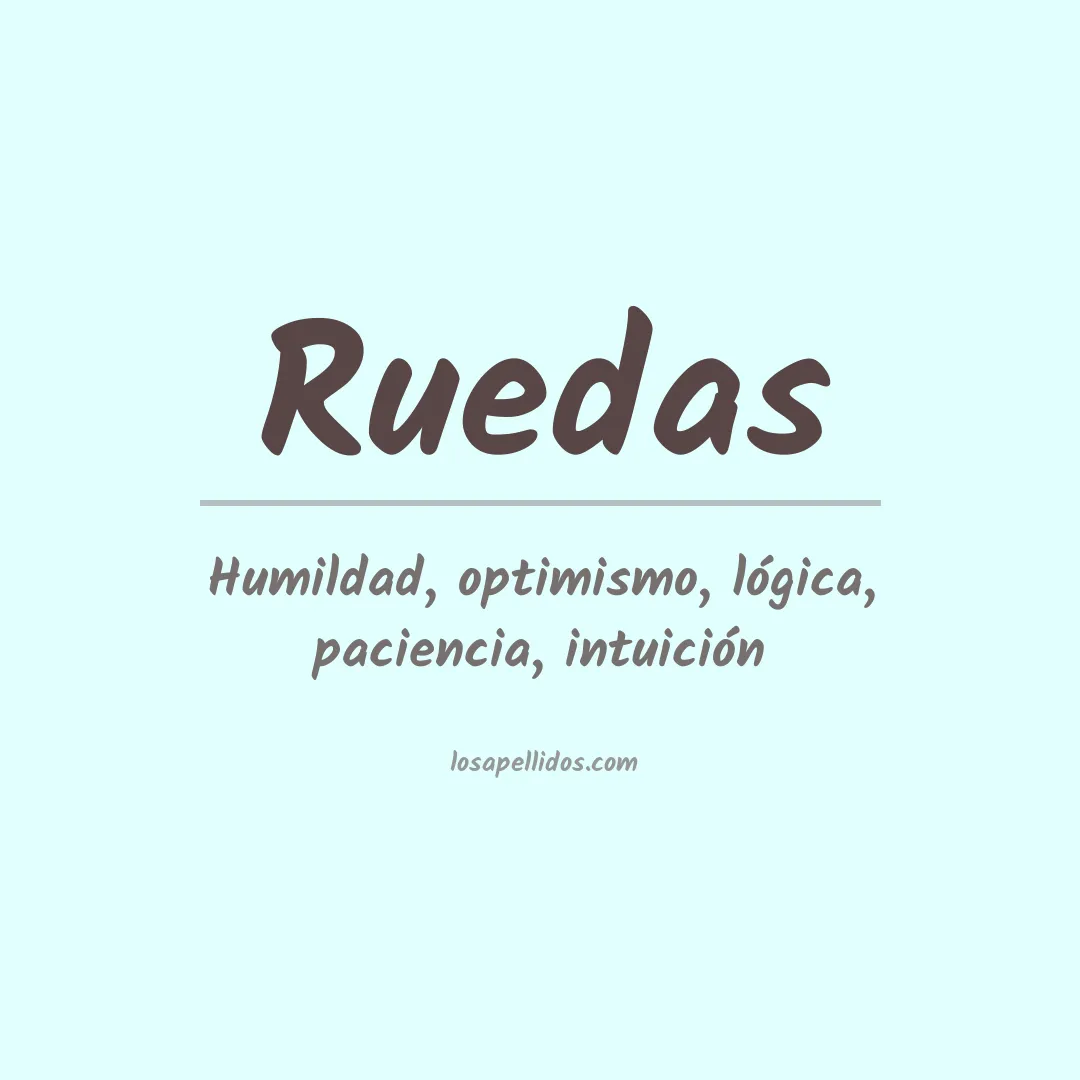 Apellido Ruedas