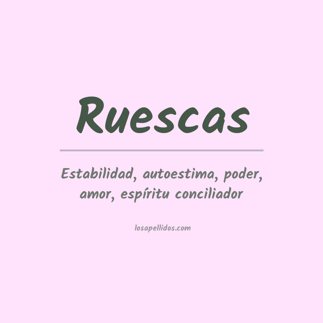 Apellido Ruescas