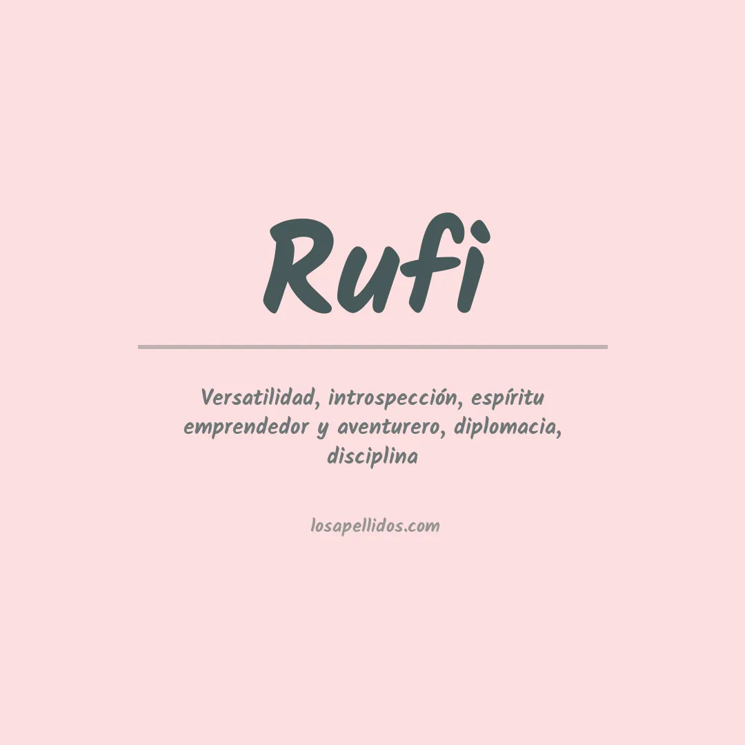 Apellido Rufi