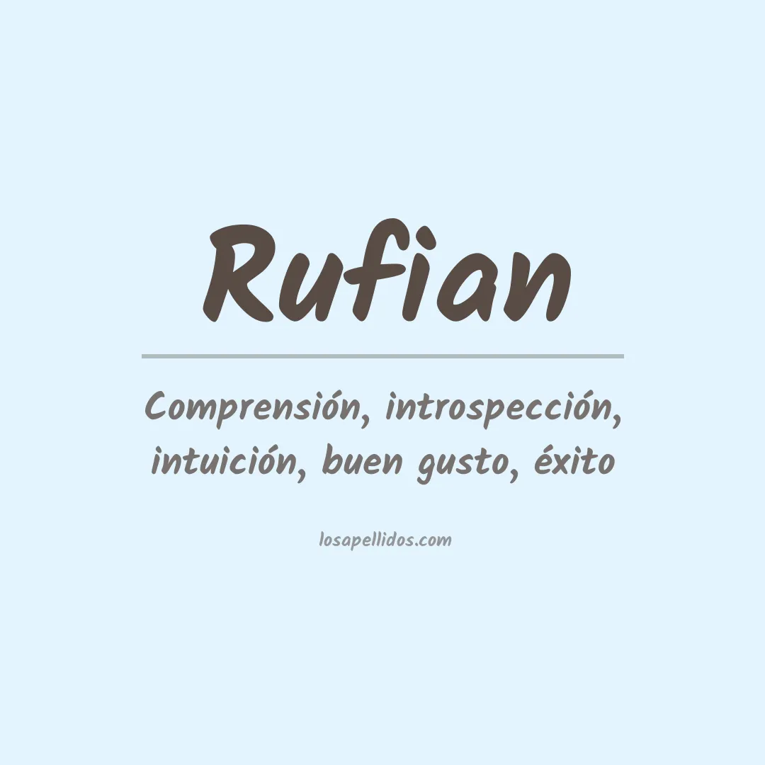 Apellido Rufian