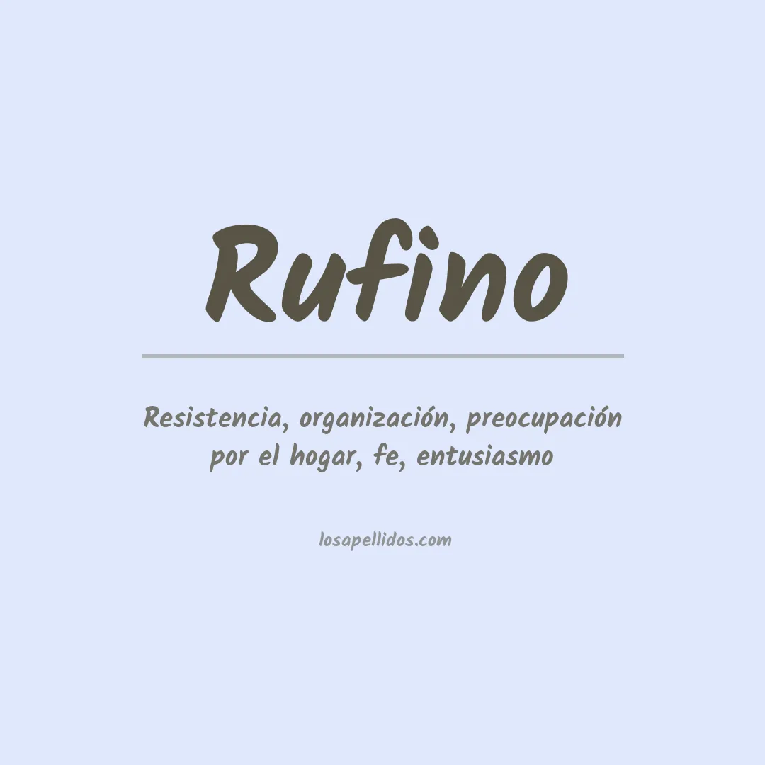 Apellido Rufino