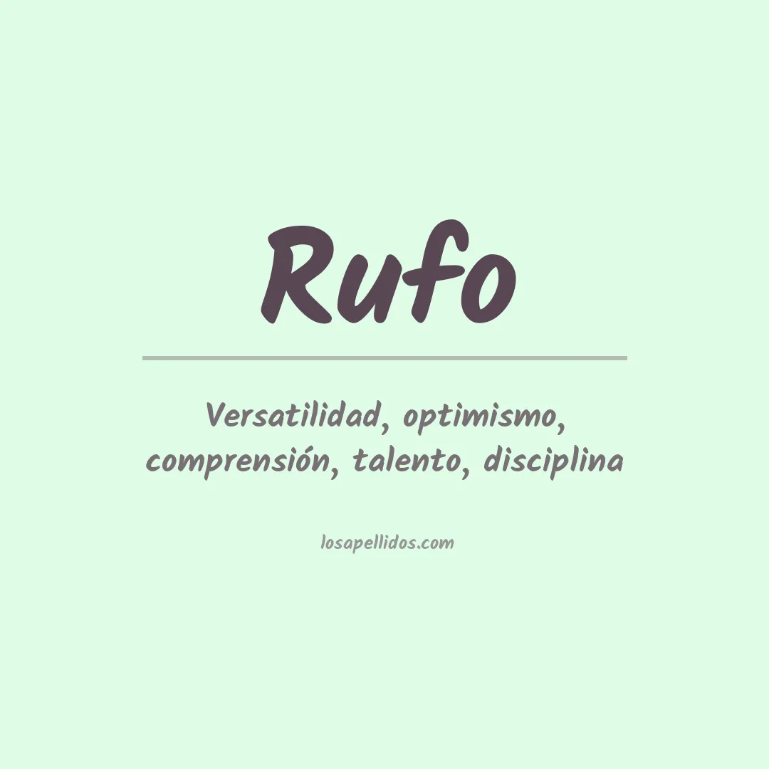 Apellido Rufo