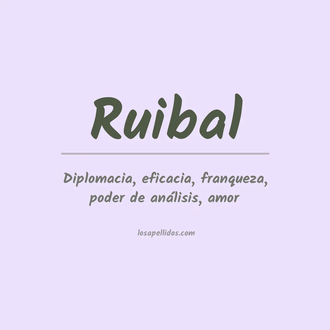 Apellido Ruibal