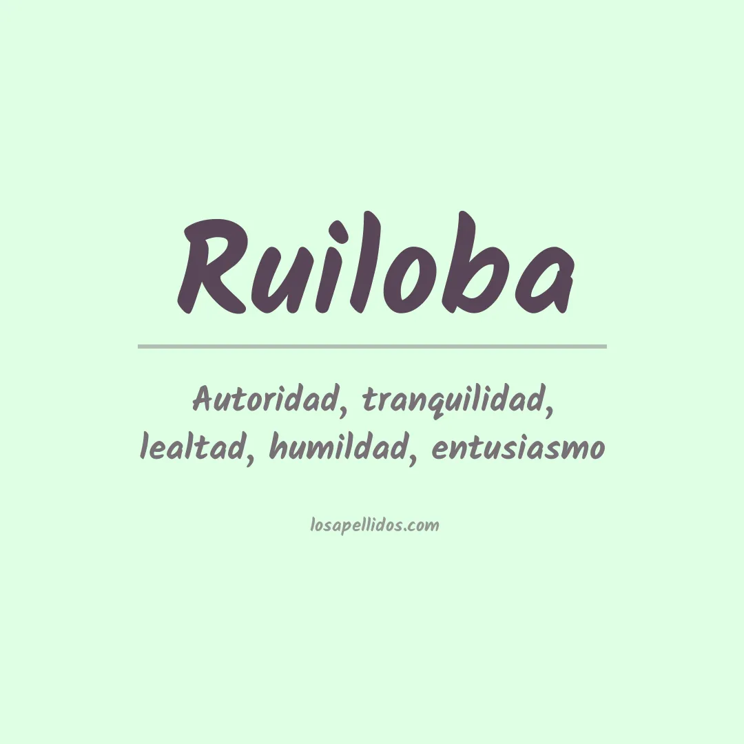 Apellido Ruiloba
