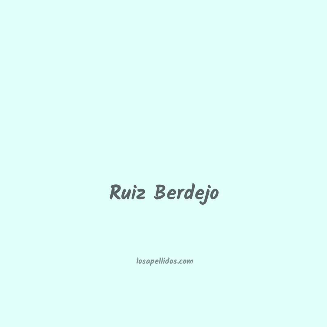 Ruiz berdejo en chino