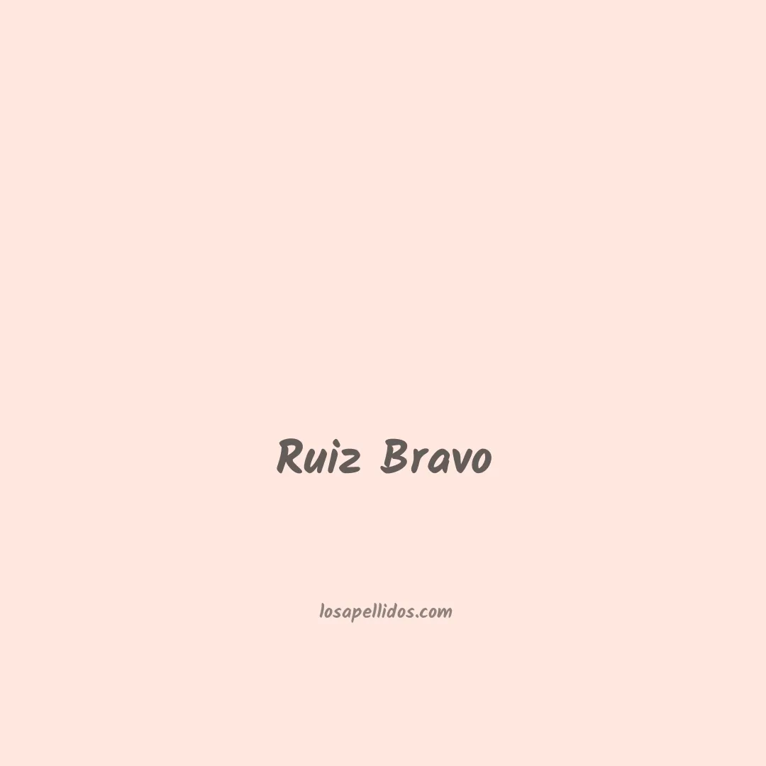 Ruiz bravo en chino