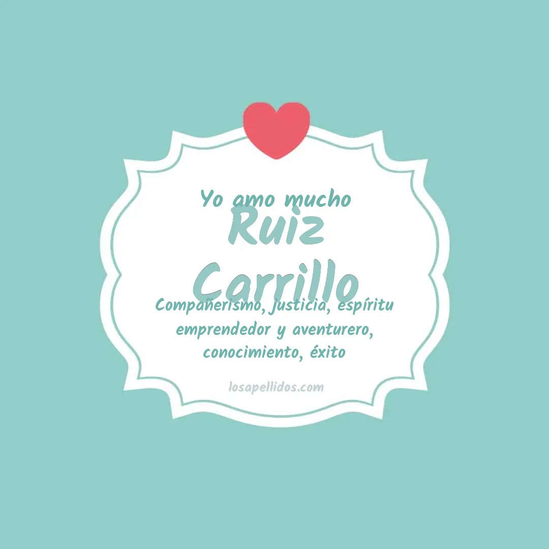Yo amo mucho Ruiz carrillo