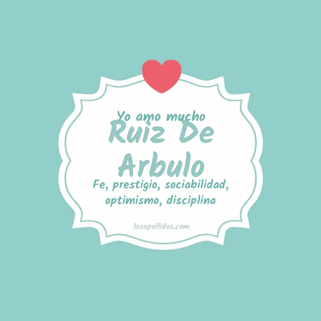 Yo amo mucho Ruiz de arbulo