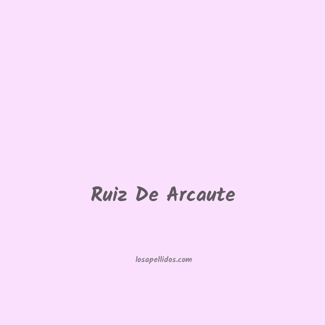 Ruiz de arcaute en chino