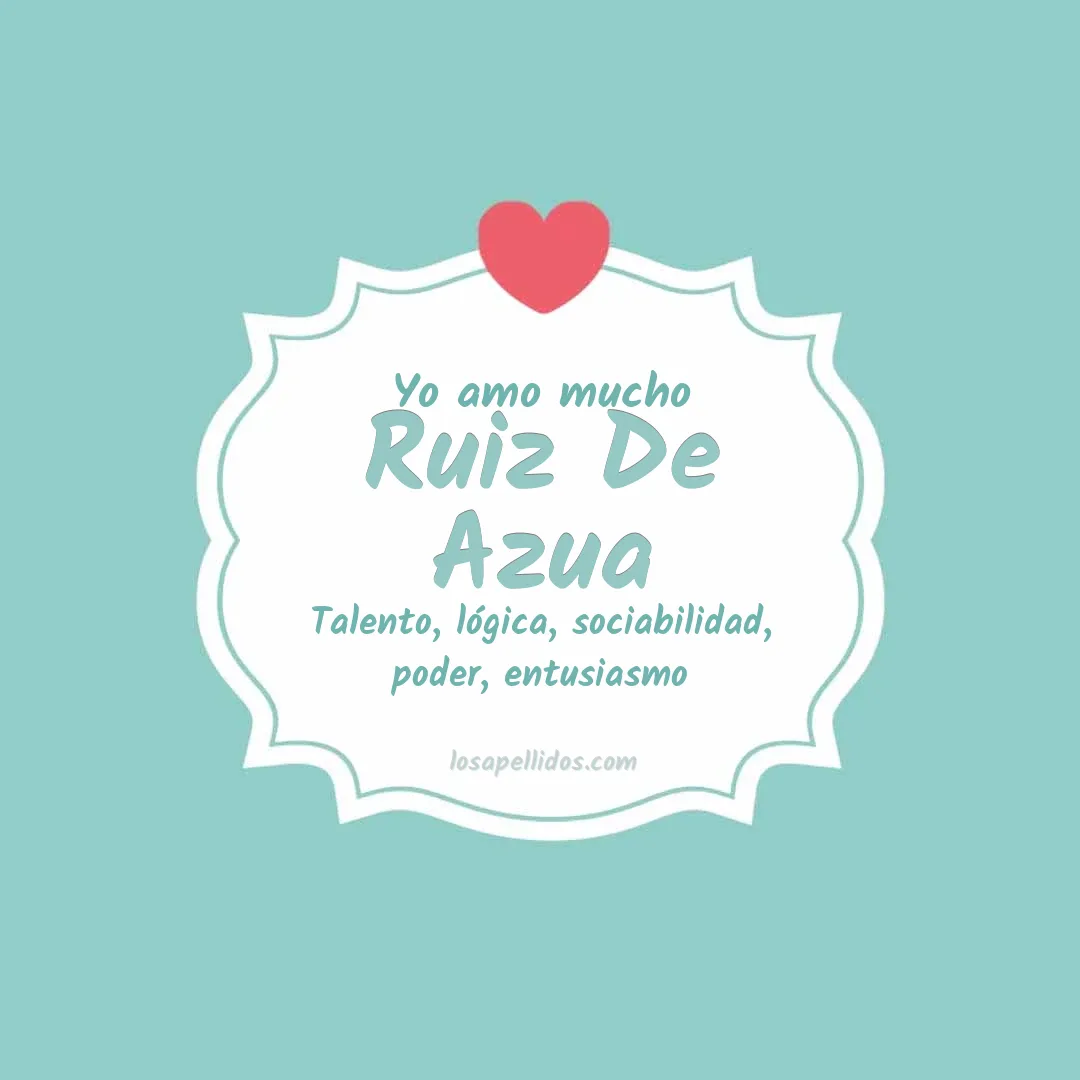 Yo amo mucho Ruiz de azua