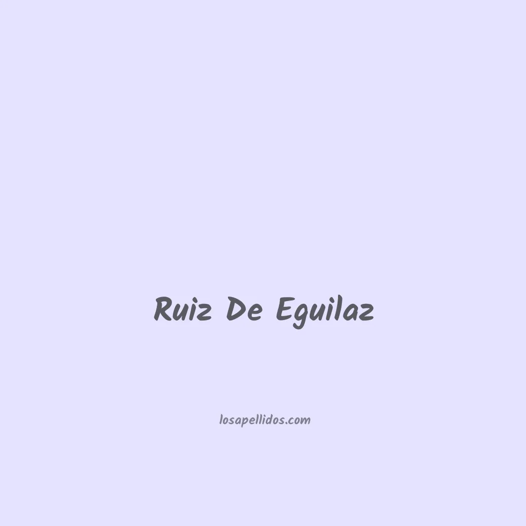 Ruiz de eguilaz en chino