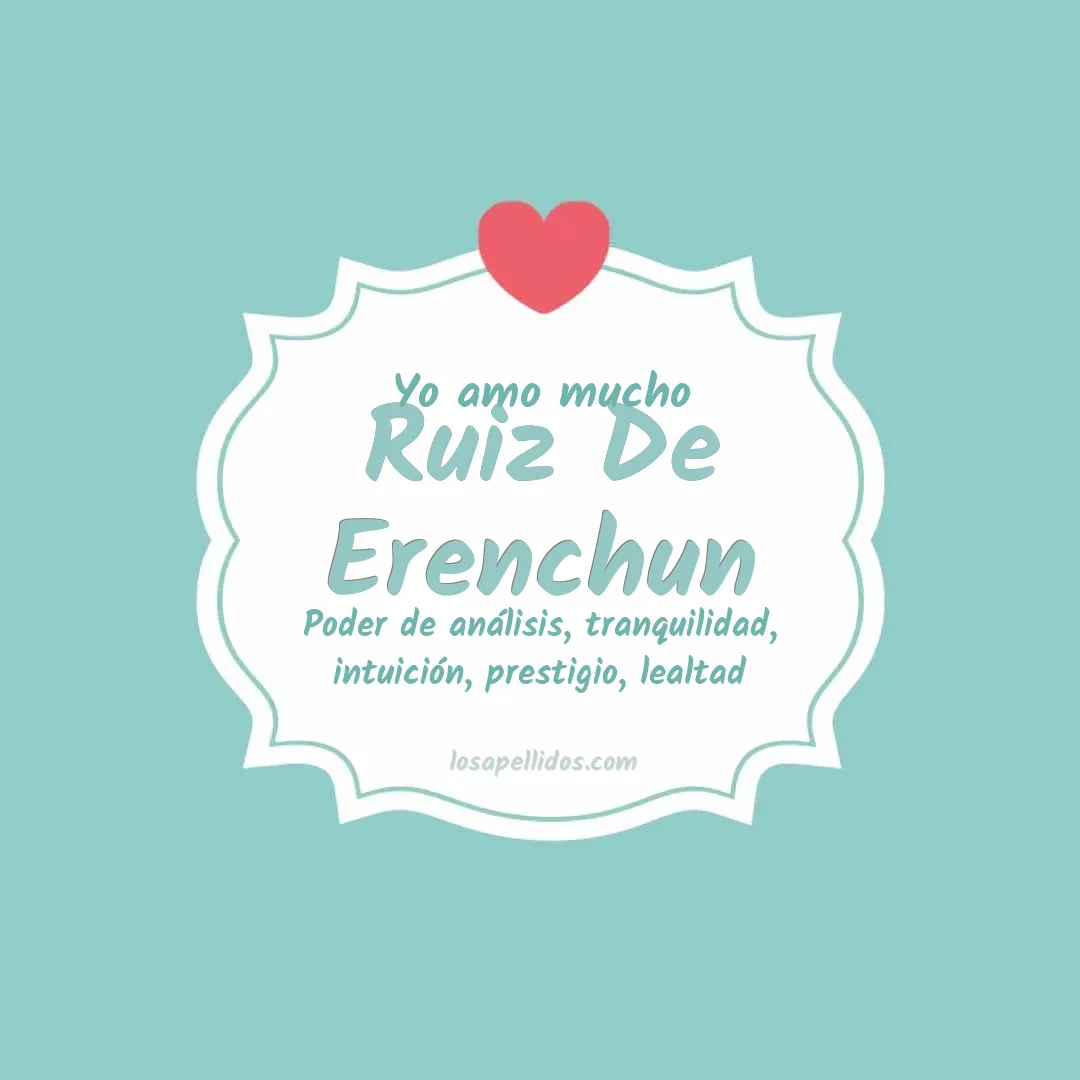Yo amo mucho Ruiz de erenchun