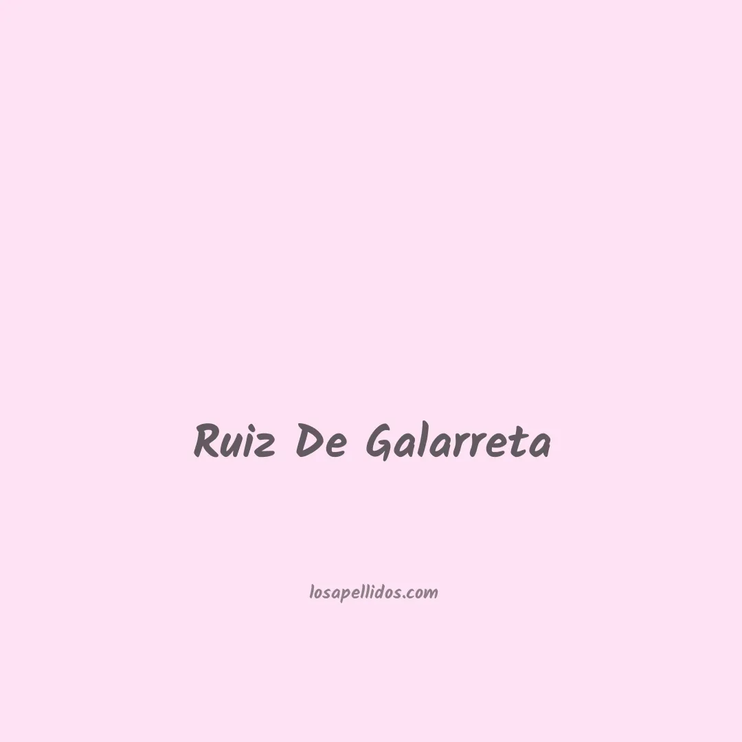 Ruiz de galarreta en chino
