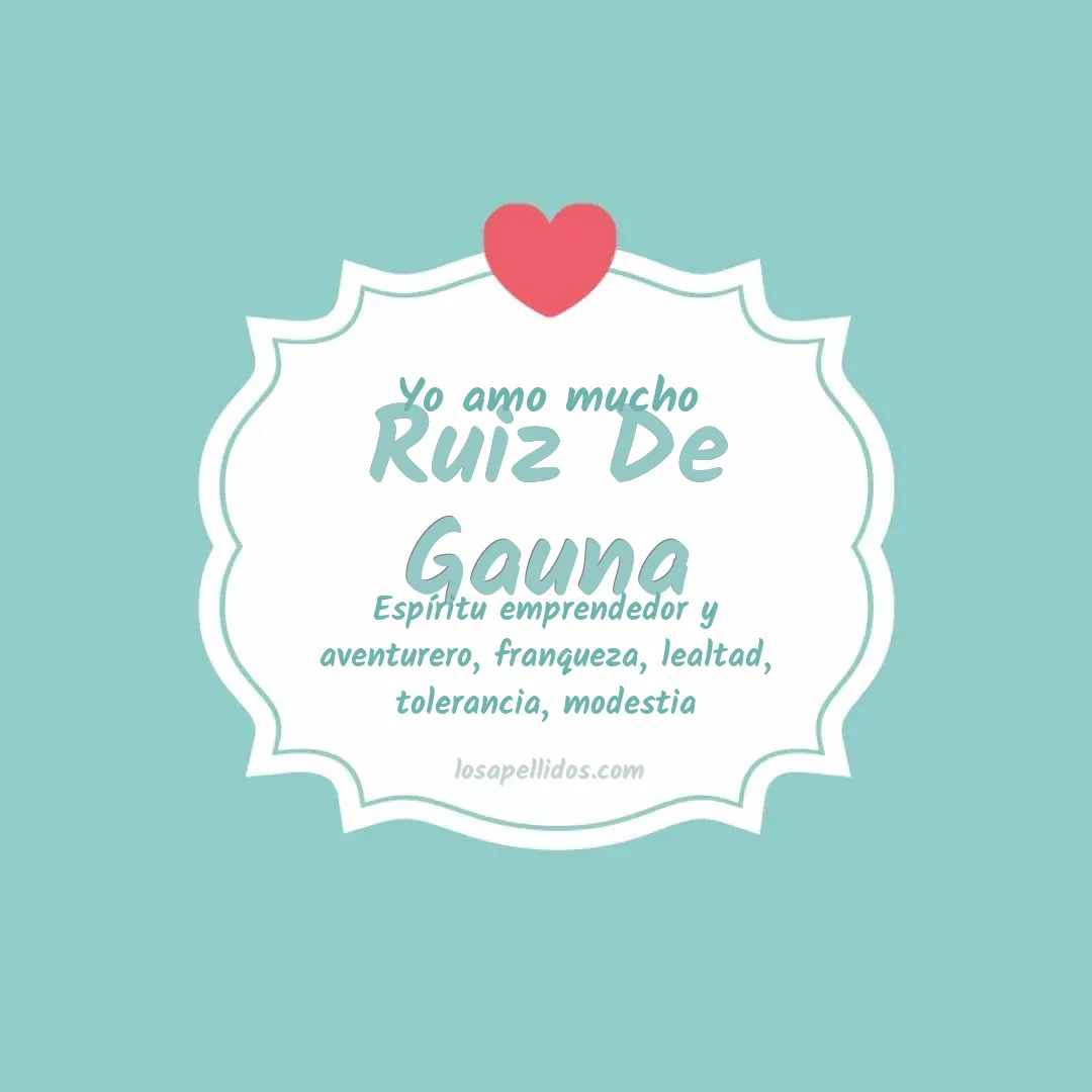 Yo amo mucho Ruiz de gauna