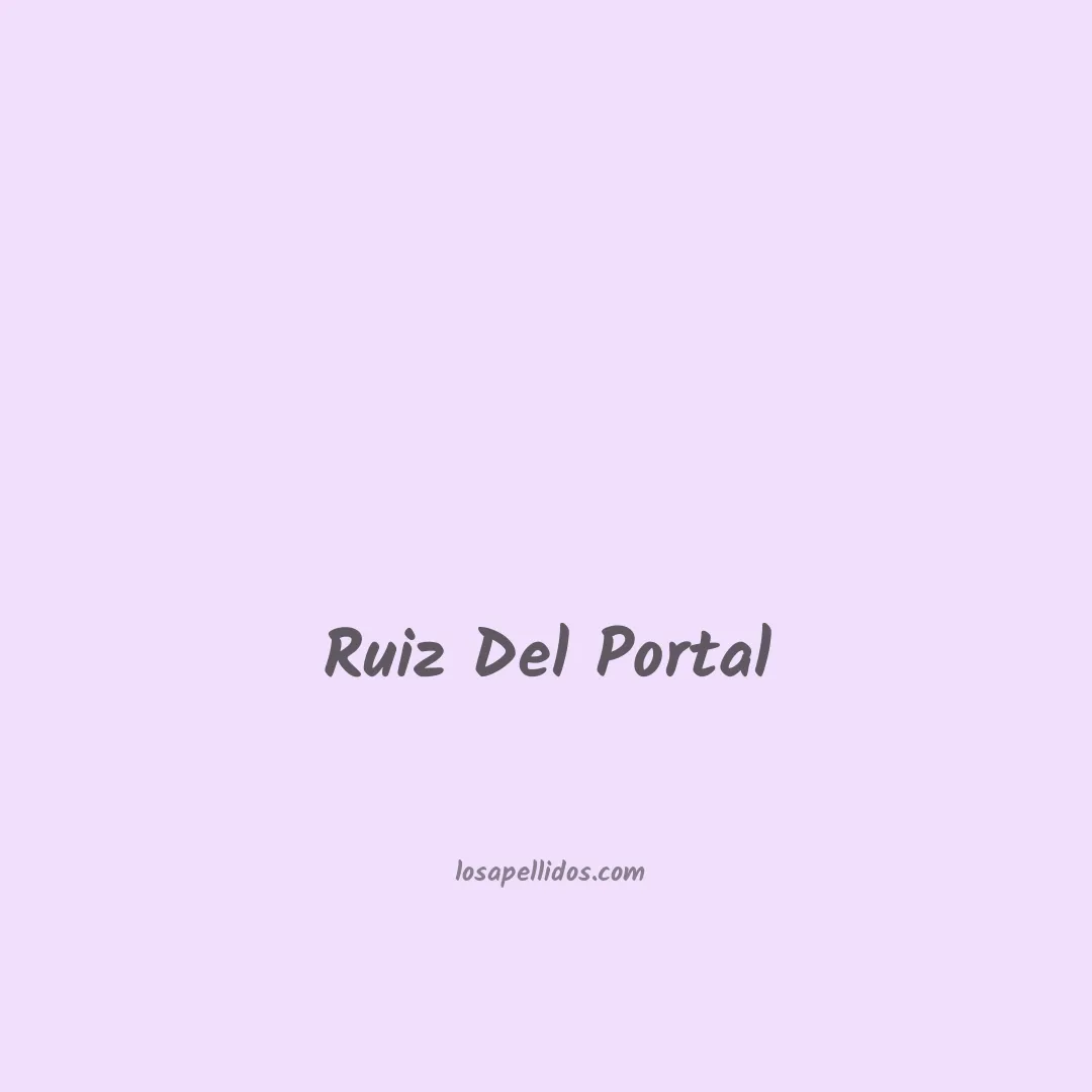 Ruiz del portal en chino