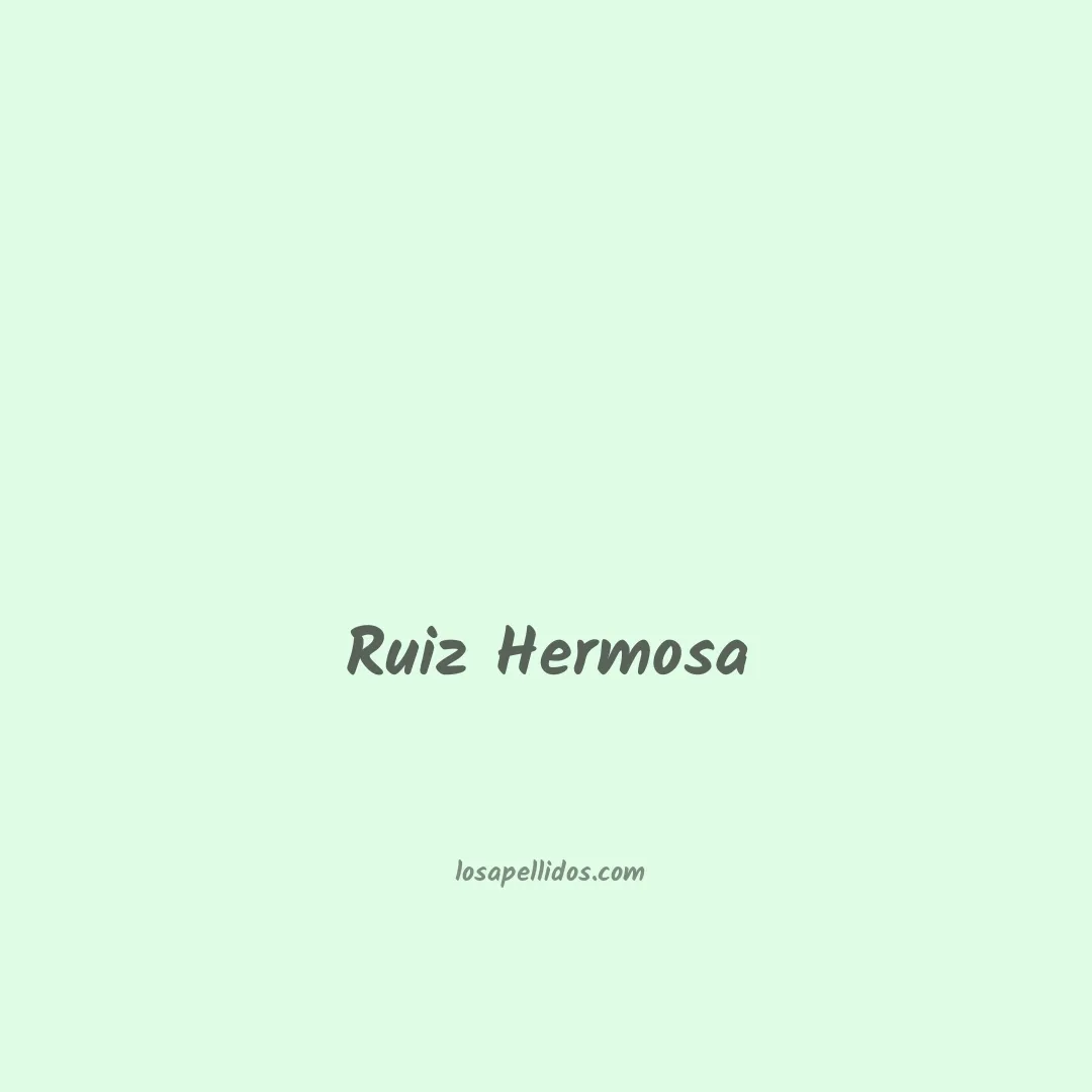 Ruiz hermosa en chino