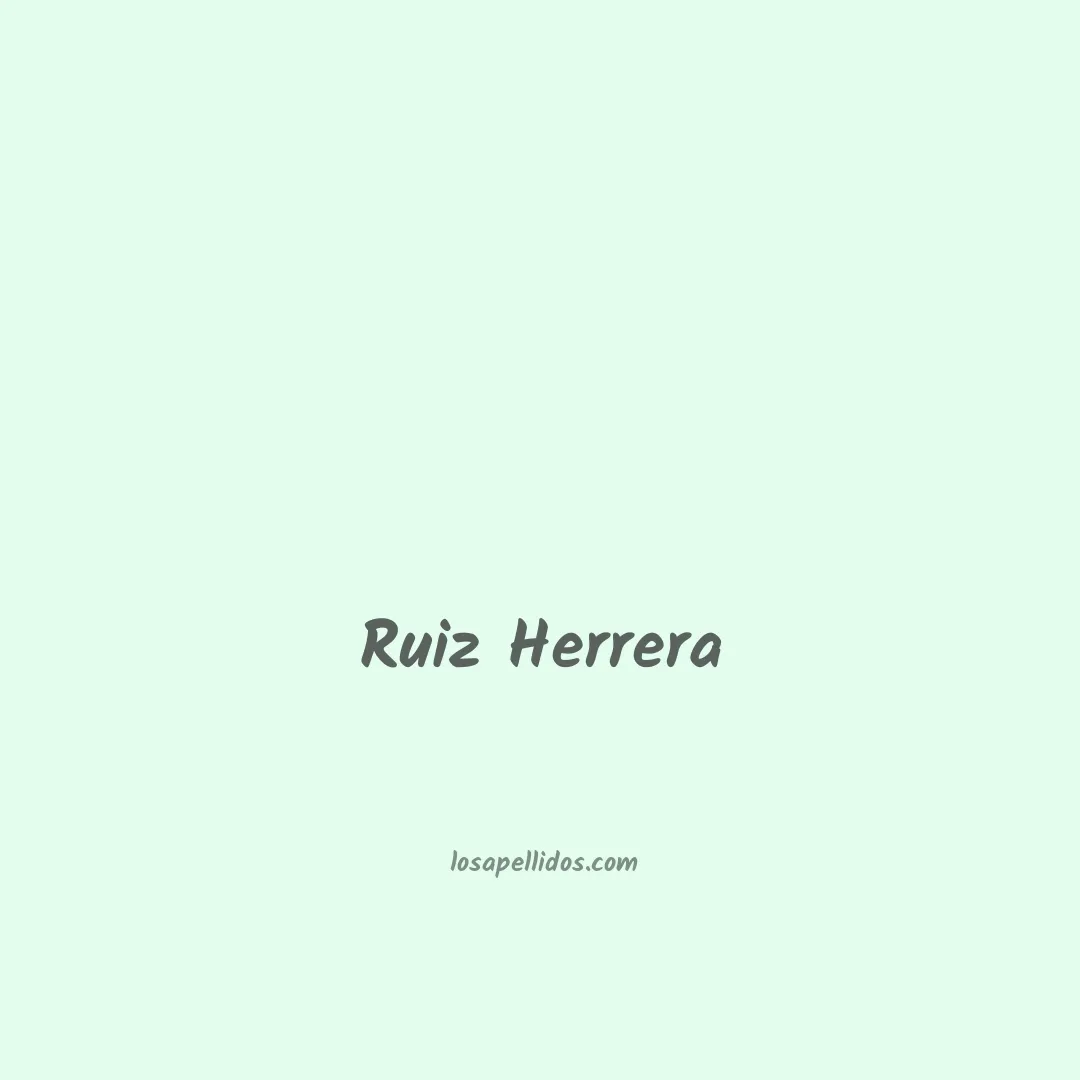 Ruiz herrera en chino