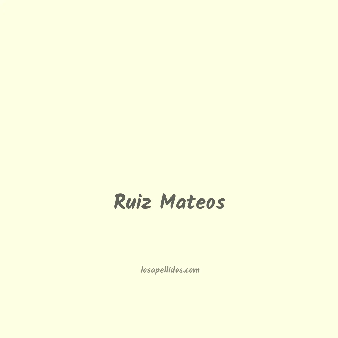 Ruiz mateos en chino