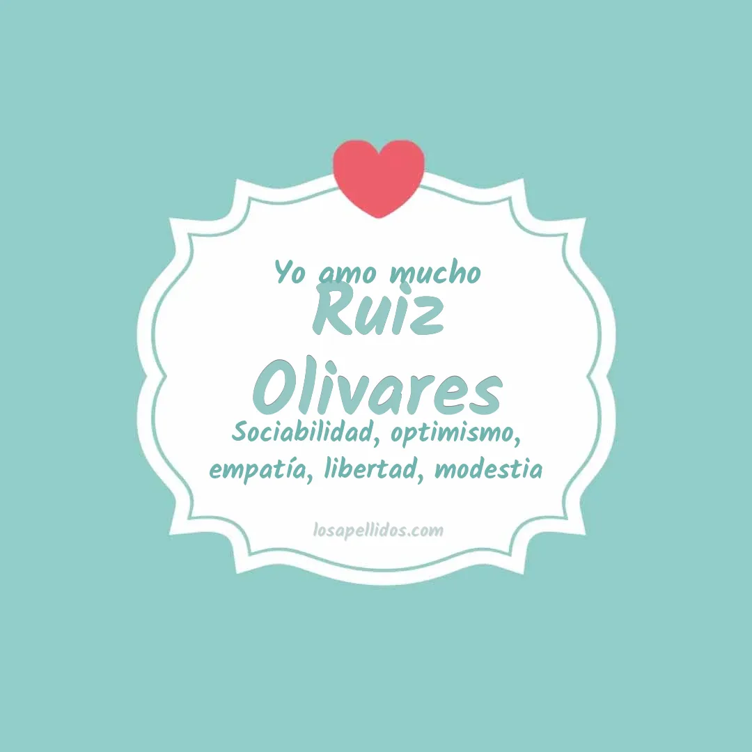 Yo amo mucho Ruiz olivares