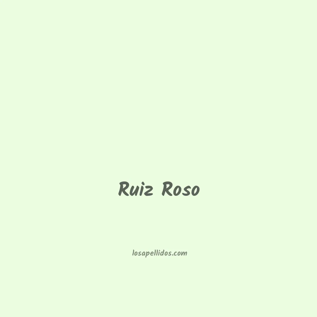 Ruiz roso en chino