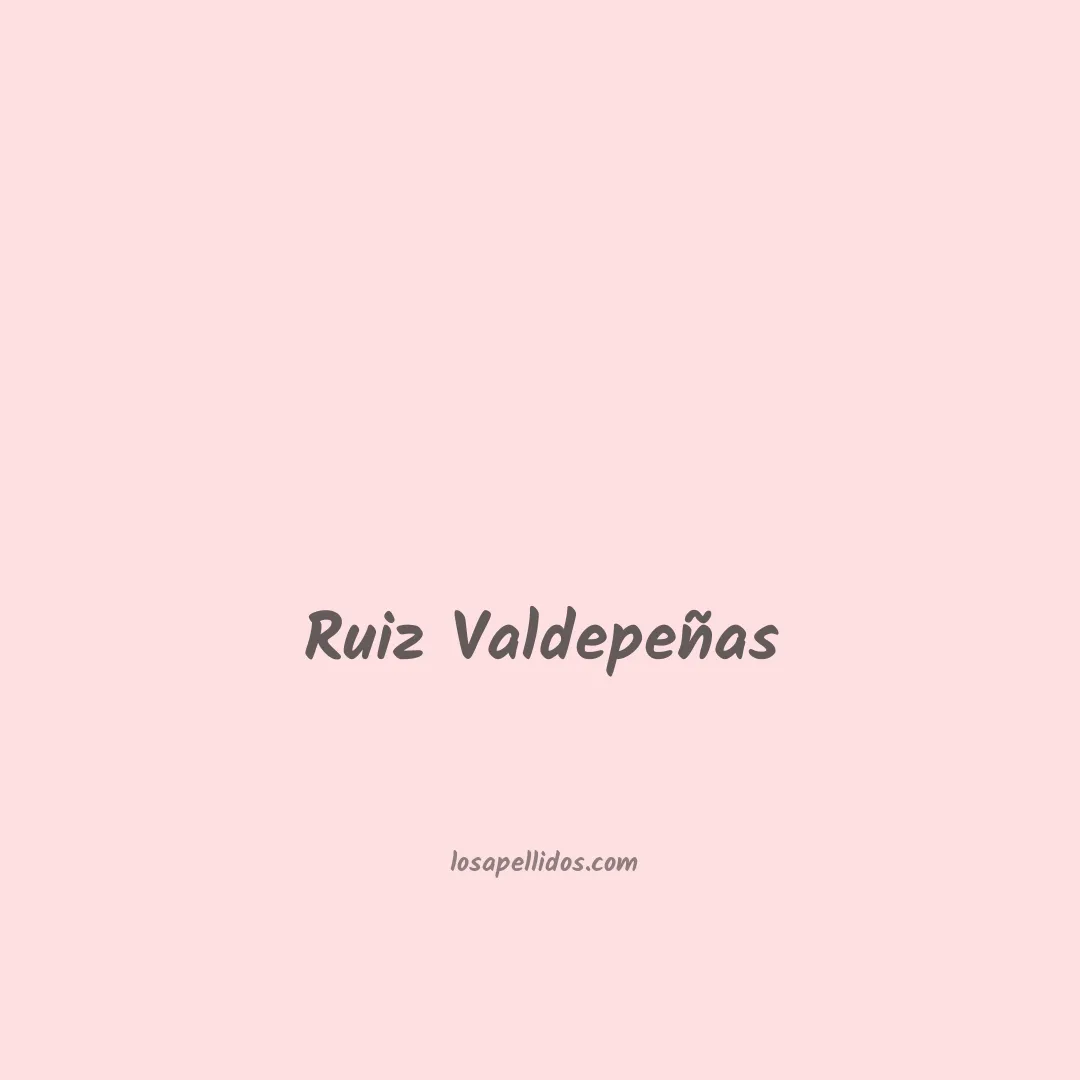 Ruiz valdepeñas en chino
