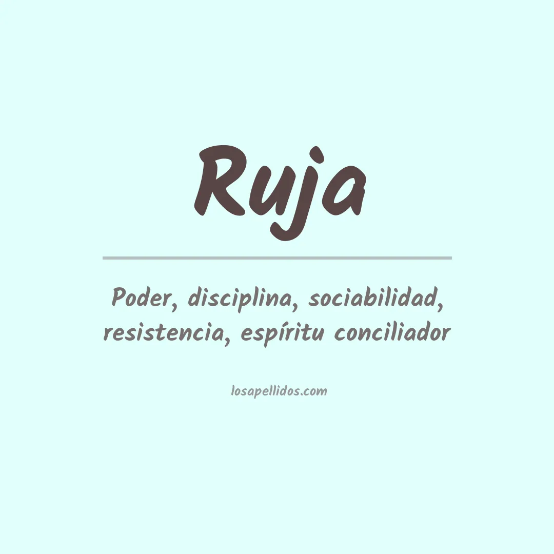 Apellido Ruja