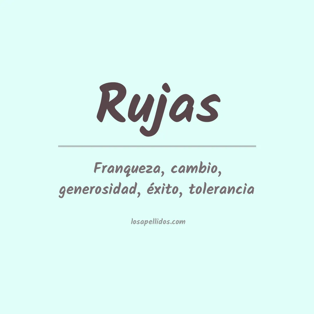Apellido Rujas
